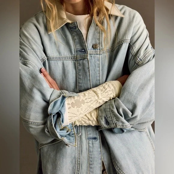 We the free lemon denim jacket - Picture 3 of 10